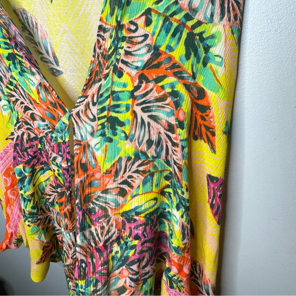 Anthropologie Sigal Falling Leaves Cocoon Kimono - Picture 7 of 11